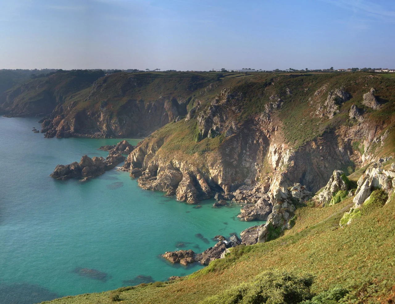 Guernsey cliffs view.