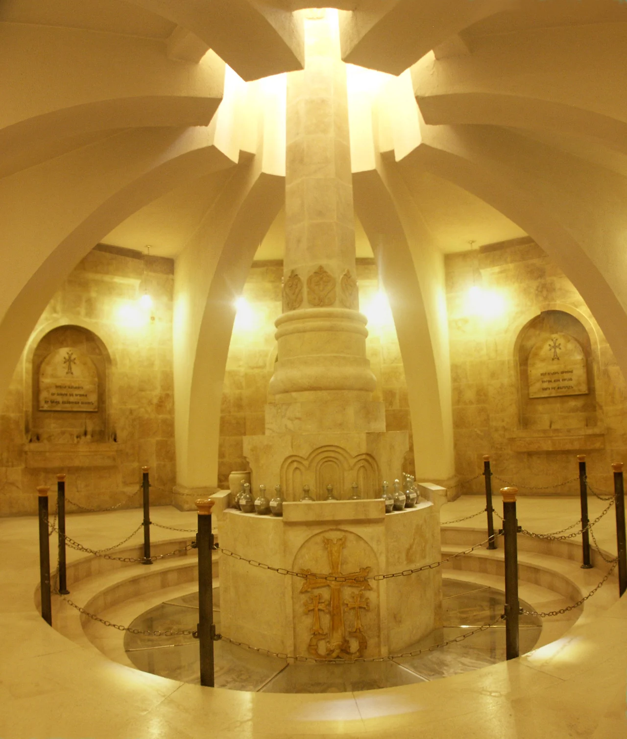 The Armenian Genocide museum in Der Zor, Syria, location of a major Ottoman extermination site for Armenians.